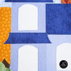 Pumpkin Patch House Quilted Wall Hanging | Applique Wall Hanging