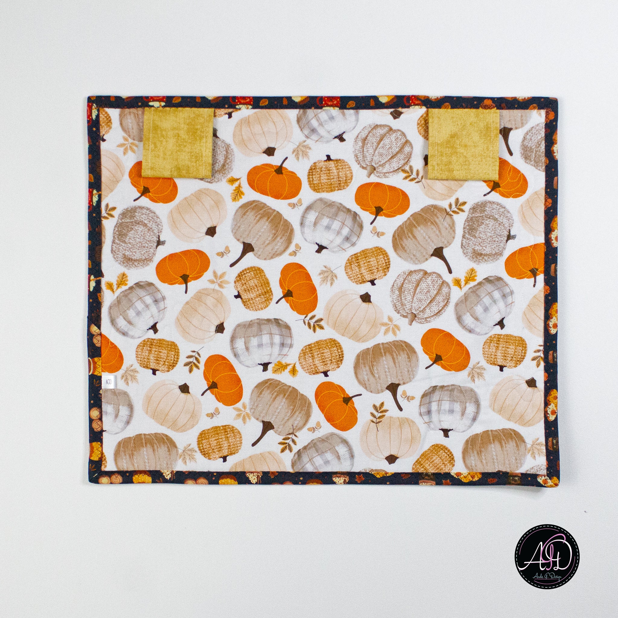 Pumpkin Patch House Quilted Wall Hanging | Applique Wall Hanging