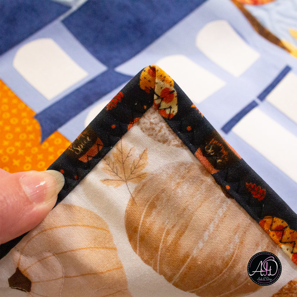 Pumpkin Patch House Quilted Wall Hanging | Applique Wall Hanging