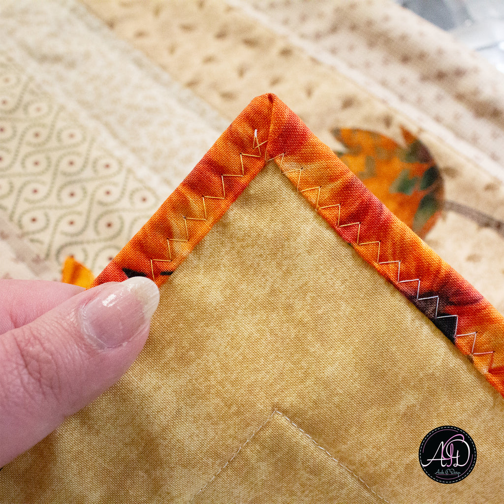Fall Leaves Autumn Quilted Table Runner | Applique Table Runner