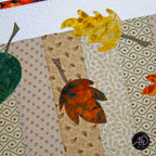 Fall Leaves Autumn Quilted Table Runner | Applique Table Runner