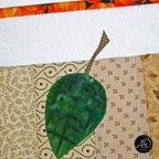 Fall Leaves Autumn Quilted Table Runner | Applique Table Runner