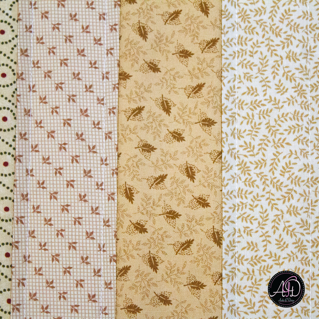 Fall Leaves Autumn Quilted Table Runner | Applique Table Runner
