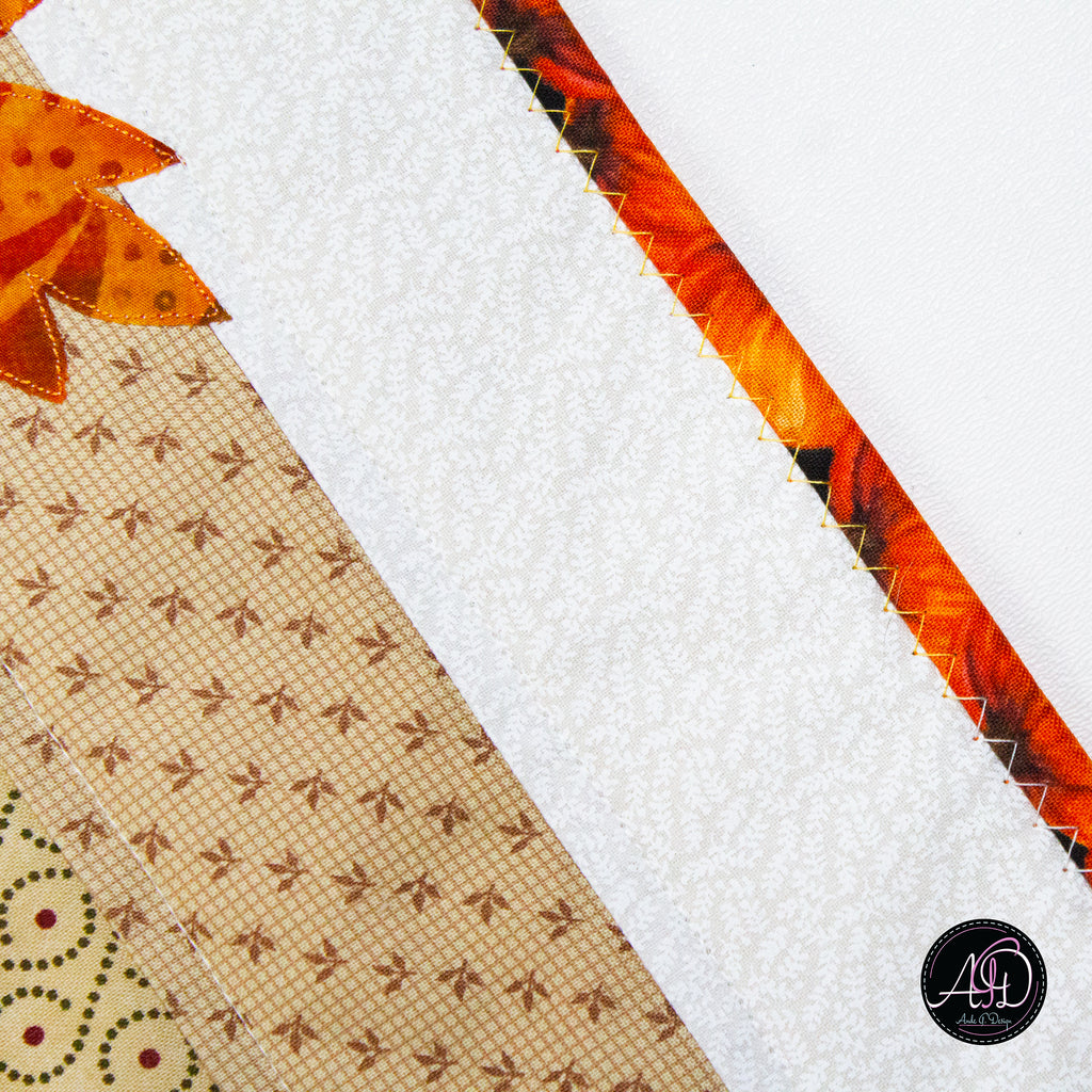 Fall Leaves Autumn Quilted Table Runner | Applique Table Runner