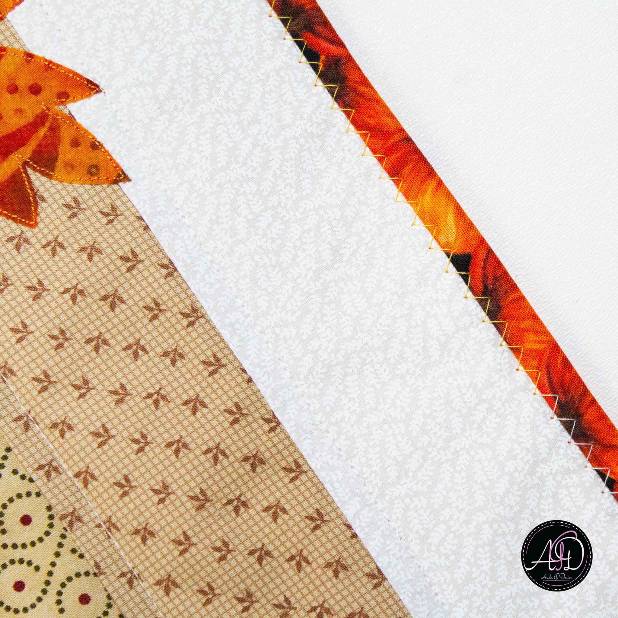 Fall Leaves Autumn Quilted Table Runner | Applique Table Runner