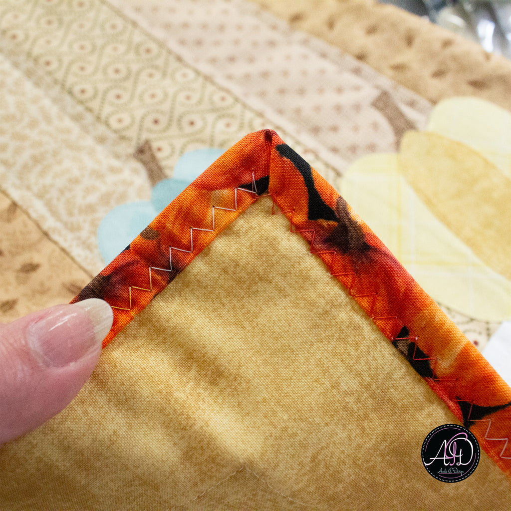 Pumpkin Patch Autumn Quilted Table Runner | Applique Table Runner