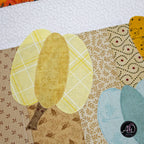 Pumpkin Patch Autumn Quilted Table Runner | Applique Table Runner