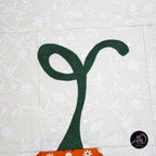 Pumpkin Twirls Quilted Autumn Table Runner | Applique Table Runner