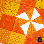 Pumpkin Twirls Quilted Autumn Table Runner | Applique Table Runner