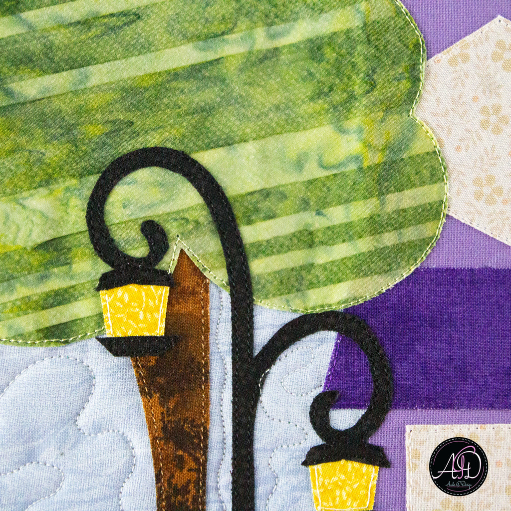 Harvest House Autumn Quilted Wall Hanging | Applique Wall Hanging