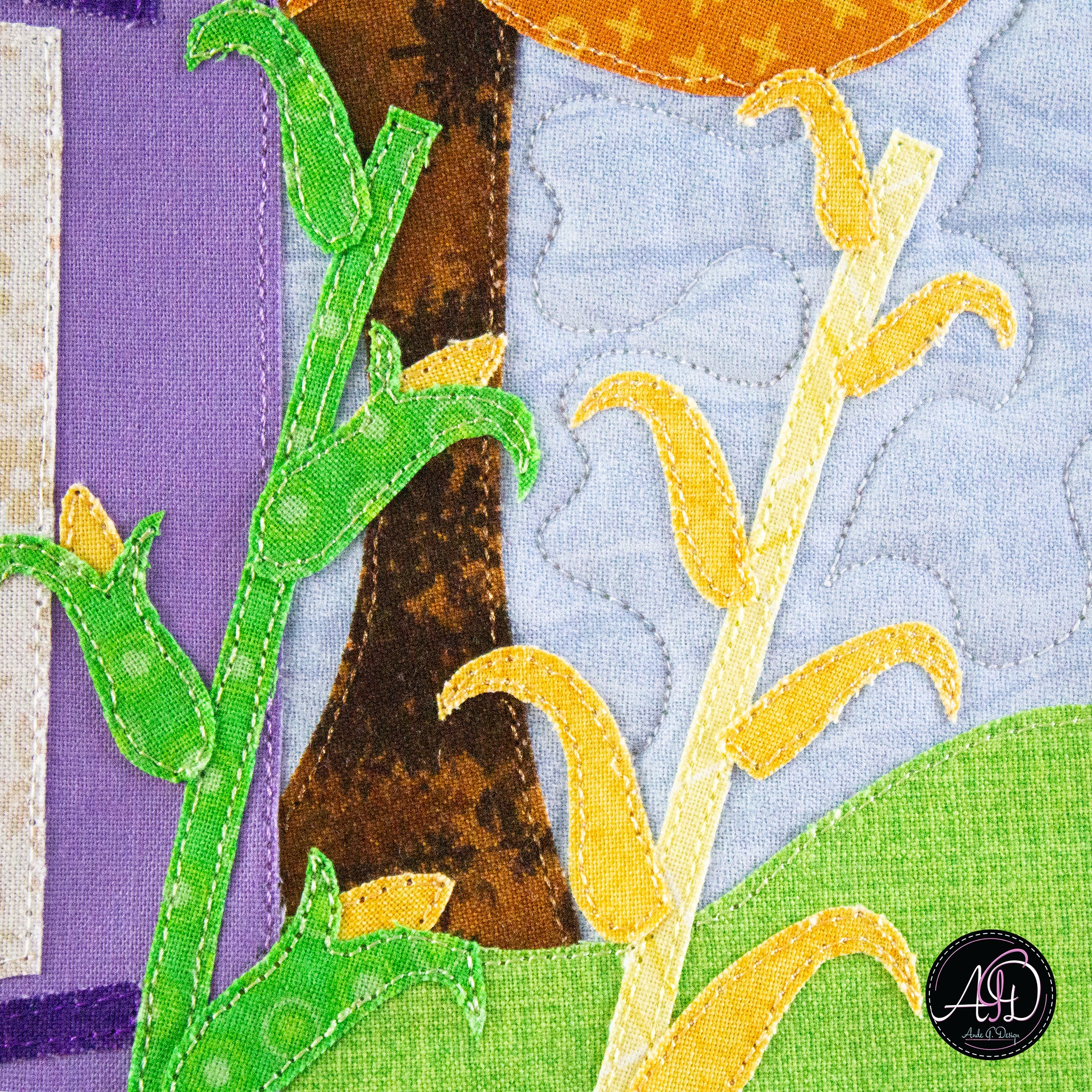 Harvest House Autumn Quilted Wall Hanging | Applique Wall Hanging