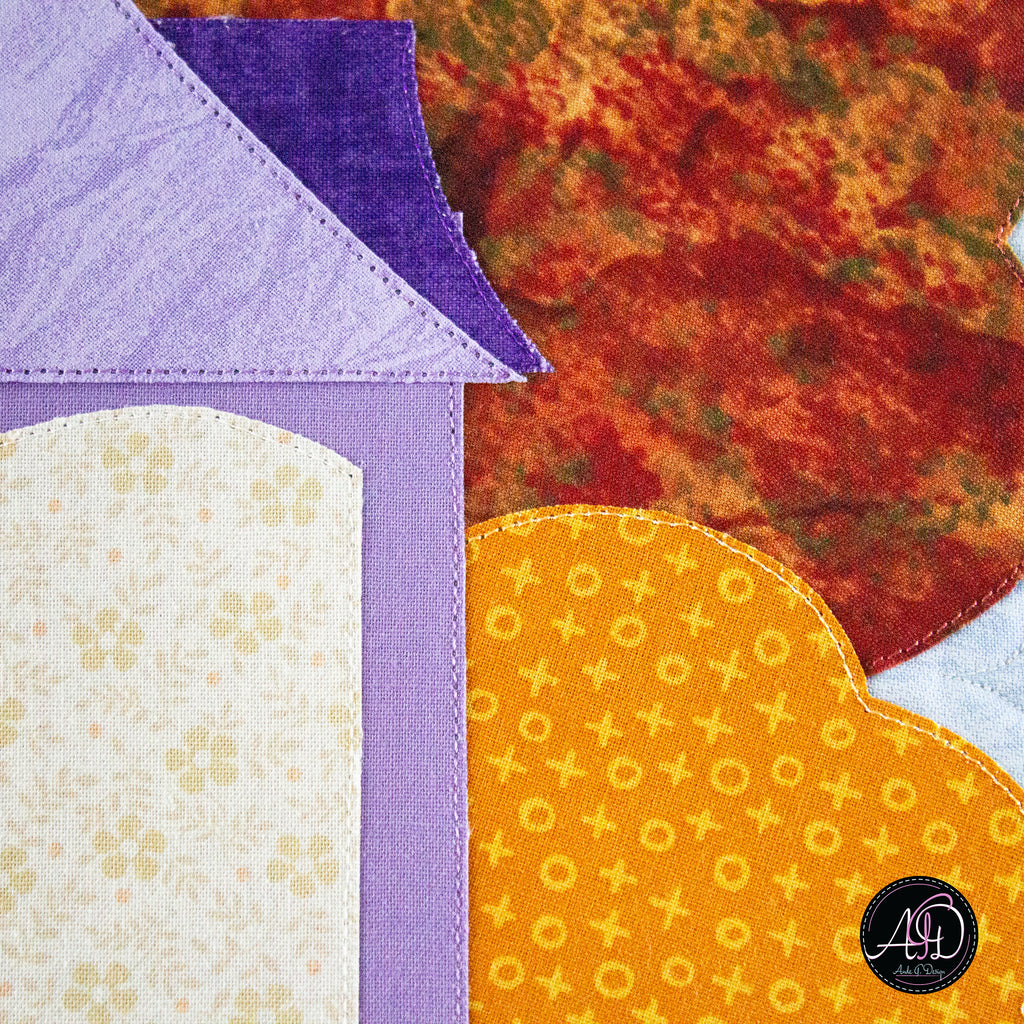 Harvest House Autumn Quilted Wall Hanging | Applique Wall Hanging