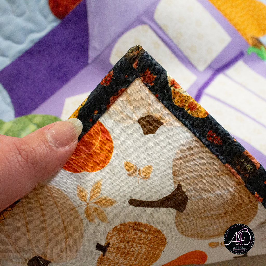 Harvest House Autumn Quilted Wall Hanging | Applique Wall Hanging