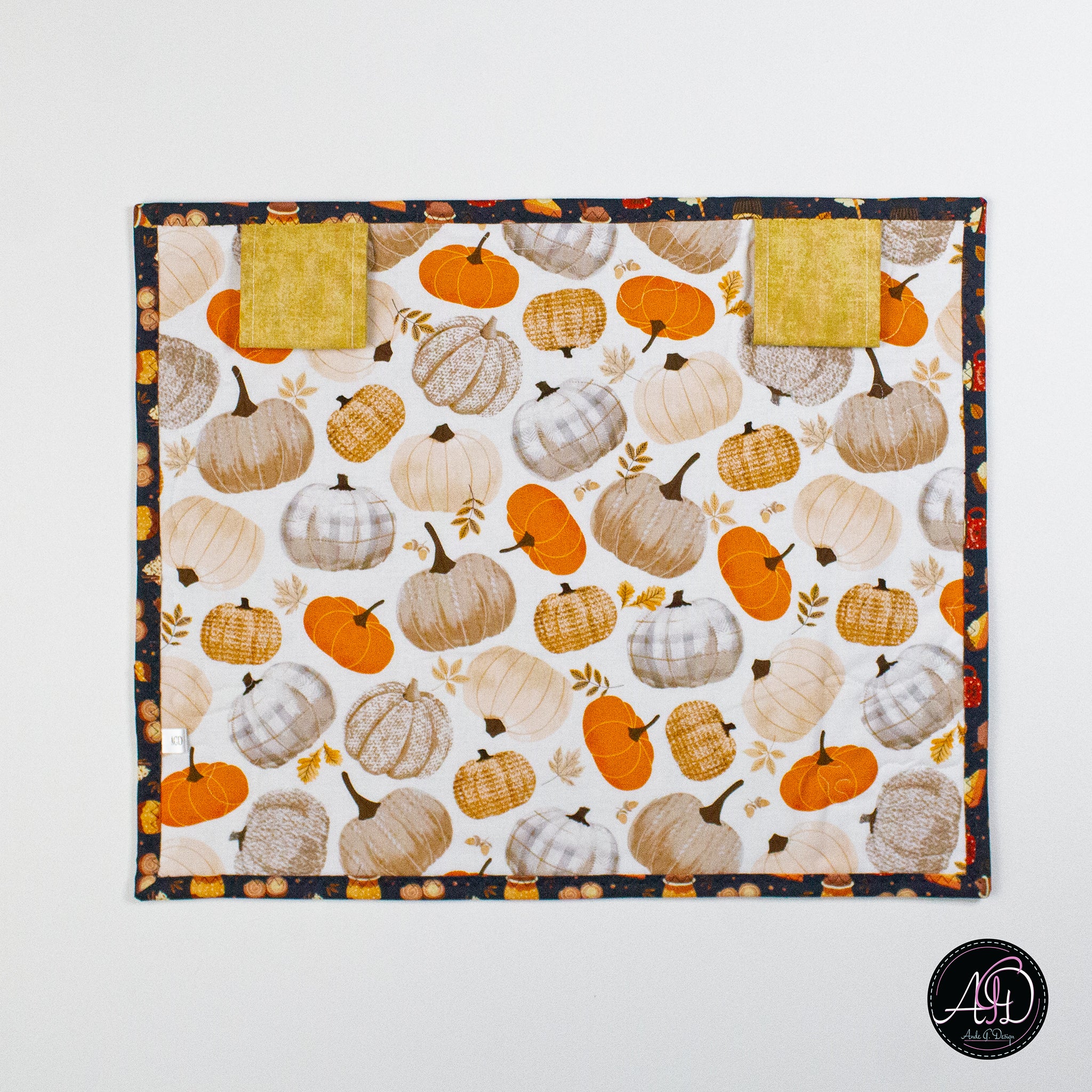 Autumn Cafe House Quilted Wall Hanging | Applique Wall Hanging