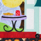 Autumn Cafe House Quilted Wall Hanging | Applique Wall Hanging