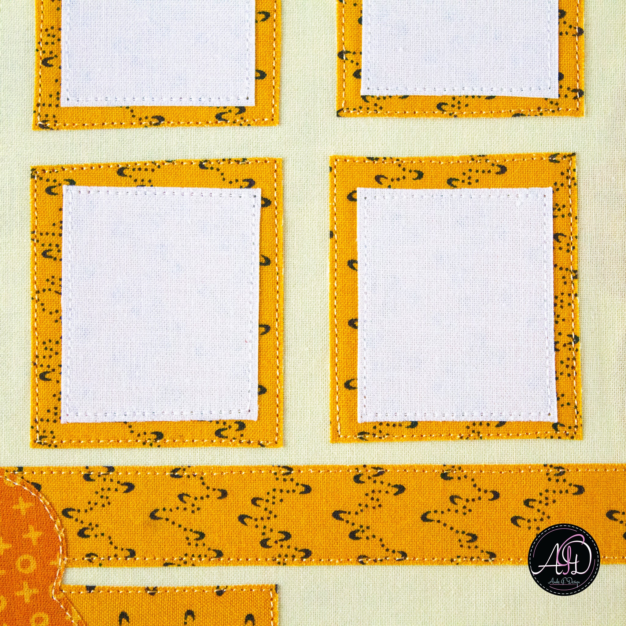 Applecorn House Autumn Quilted Wall Hanging | Applique Wall Hanging
