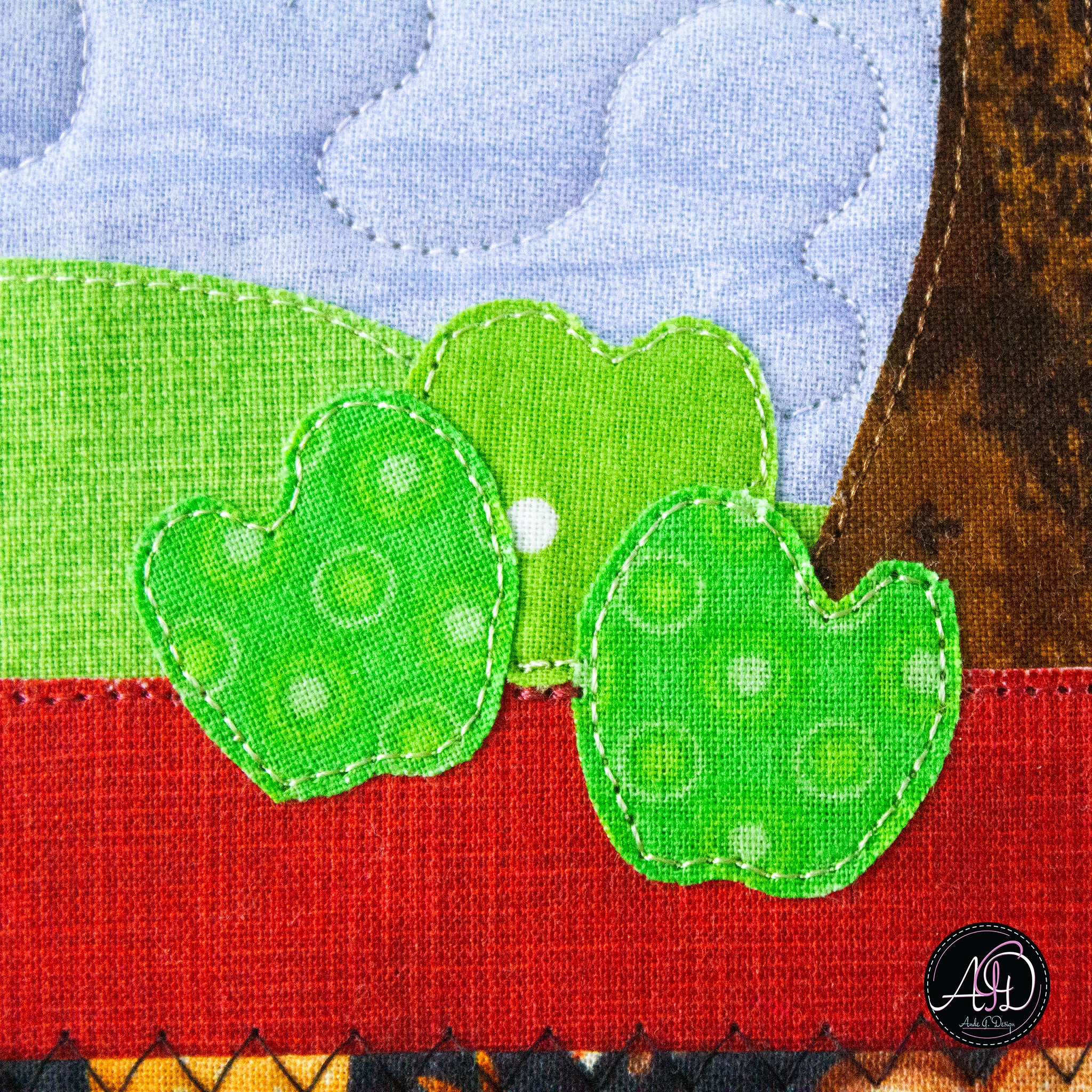 Applecorn House Autumn Quilted Wall Hanging | Applique Wall Hanging
