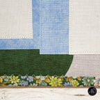 Sky Pines Cabin Quilted Wall Hanging | Applique Wall Hanging