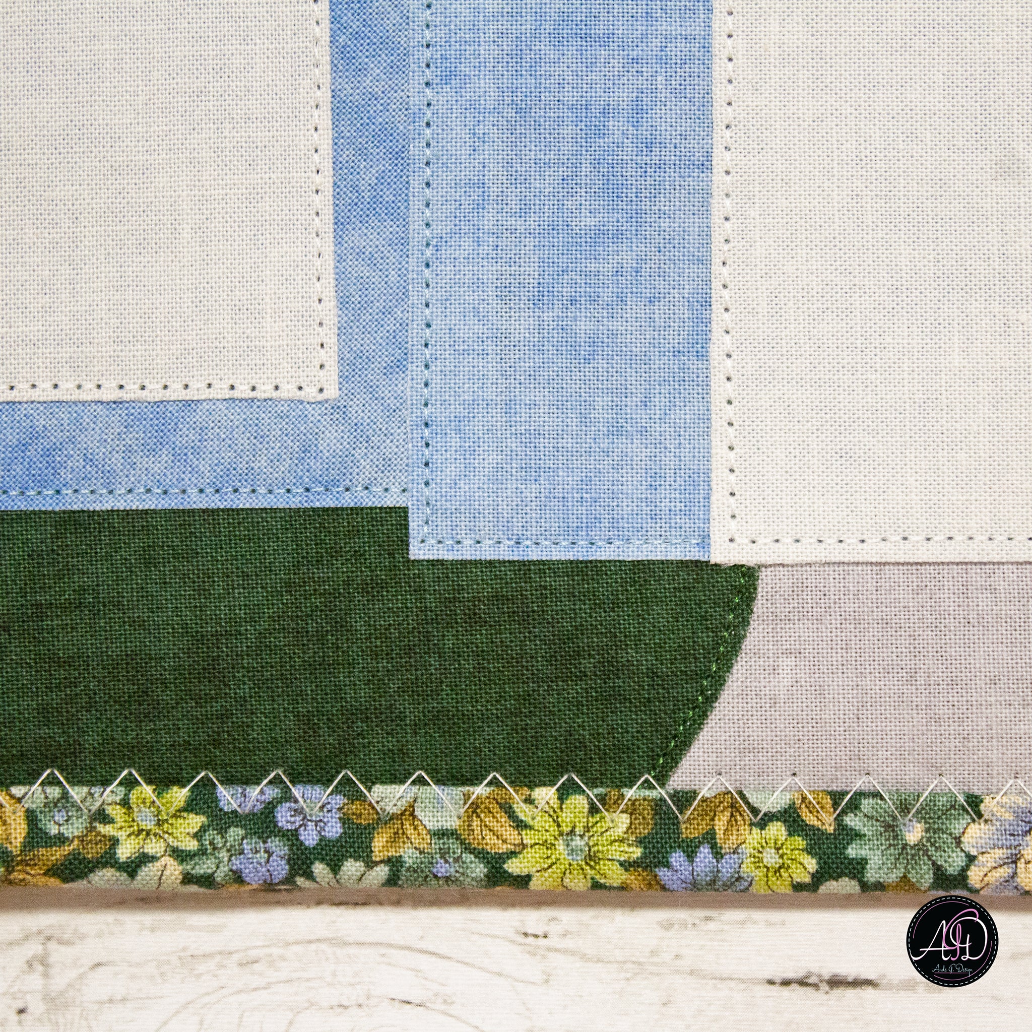 Sky Pines Cabin Quilted Wall Hanging | Applique Wall Hanging
