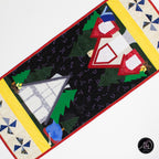 Marshmallow Corner Quilted Table Runner | Applique Table Runner