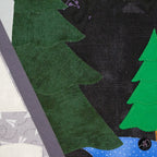 Briar Lake Cabin Quilted Wall Hanging | Applique Wall Hanging