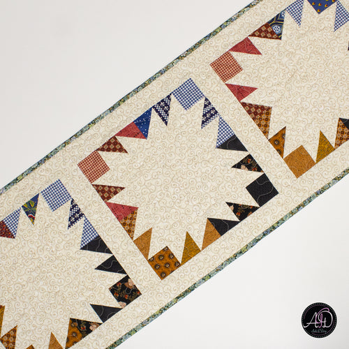 Bear Paw Quilted Table Runner