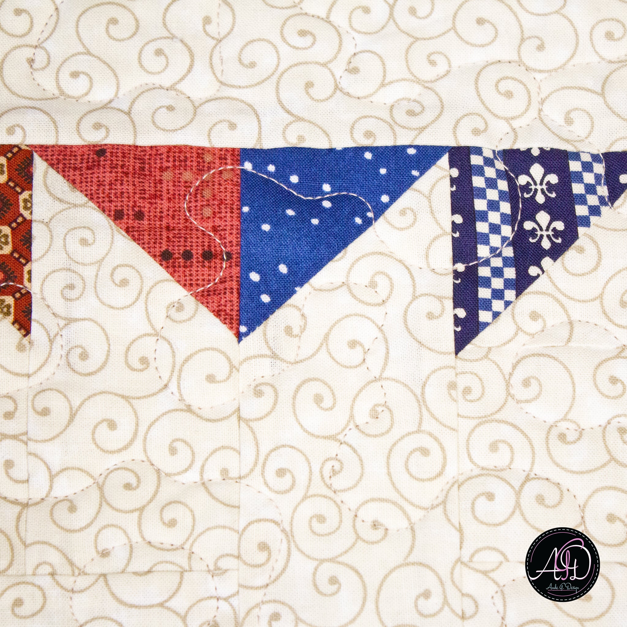 Bear Paw Quilted Table Runner