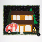 Cedar Ridge Cabin Quilted Wall Hanging | Applique Wall Hanging