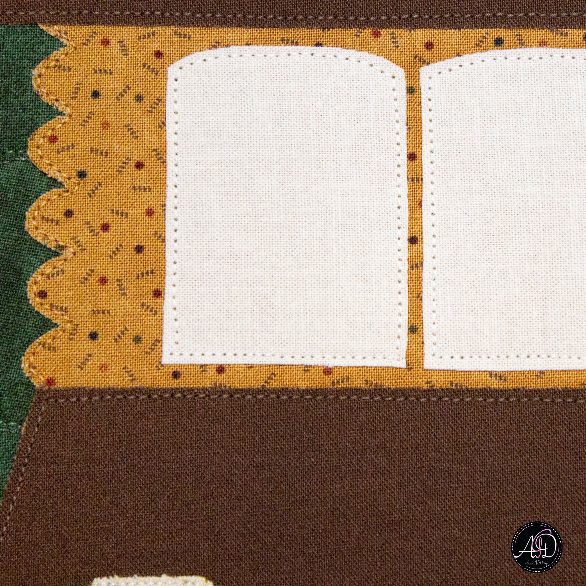 Cedar Ridge Cabin Quilted Wall Hanging | Applique Wall Hanging