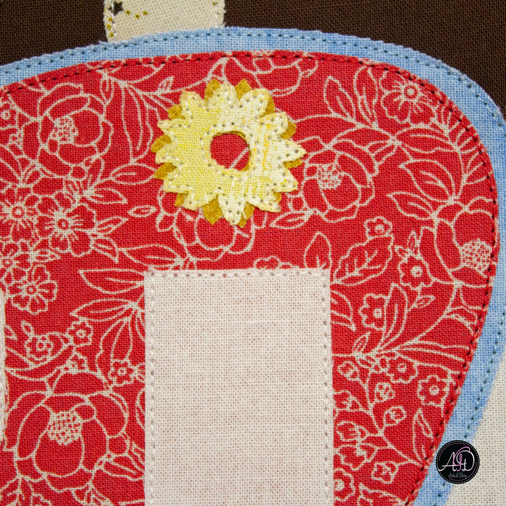 Cedar Ridge Cabin Quilted Wall Hanging | Applique Wall Hanging