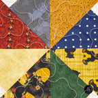 Summer Rolling Pinwheel Quilted Table Runner