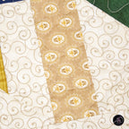 Summer Rolling Pinwheel Quilted Table Runner