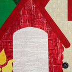 Crimson Falls Cabin Quilted Wall Hanging | Applique Wall Hanging