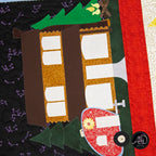 Campfire Pinwheels Quilted Table Runner | Applique Table Runner