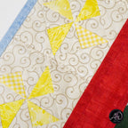 Campfire Pinwheels Quilted Table Runner | Applique Table Runner