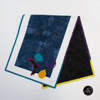Bat Balloons Haunted Carnival Quilted Applique Table Runner | Halloween Home Decor