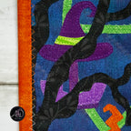 Ferris Wheel Haunted Carnival Quilted Applique Wall Hanging | Halloween Home Decor