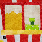 Haunted Carnival Games Quilted Applique Wall Hanging | Halloween Home Decor