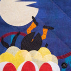 Haunted Carnival Games Quilted Applique Wall Hanging | Halloween Home Decor