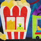 Haunted Carnival Games Quilted Applique Wall Hanging | Halloween Home Decor