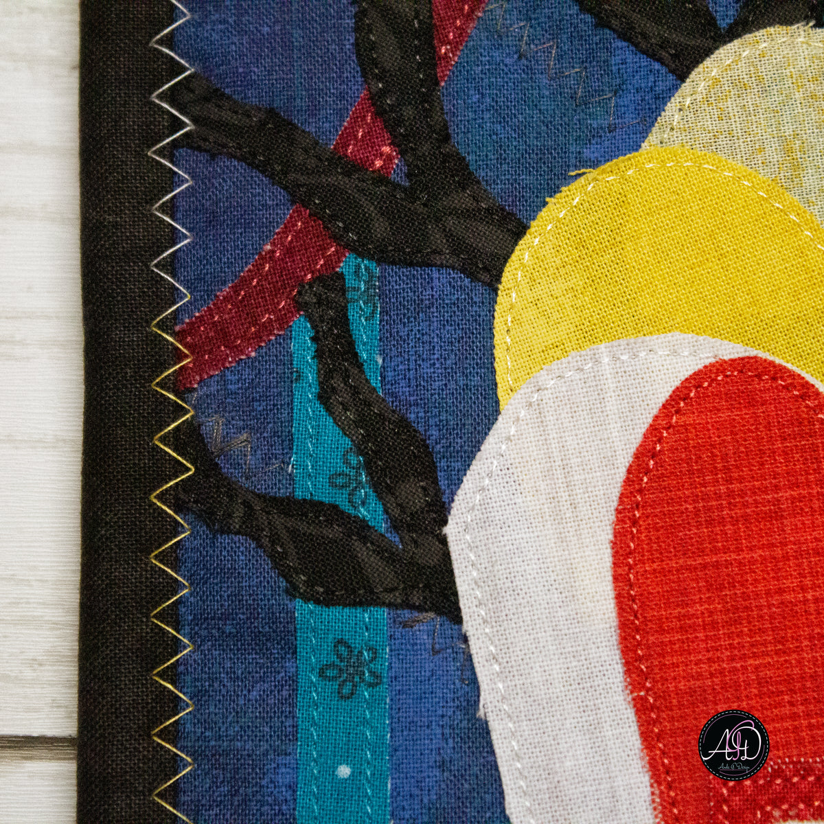 Haunted Carnival Games Quilted Applique Wall Hanging | Halloween Home Decor