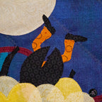 Haunted Carnival Games Quilted Applique Wall Hanging | Halloween Home Decor