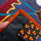 Swinging Ship Haunted Carnival Quilted Applique Wall Hanging | Halloween Home Decor