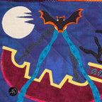 Swinging Ship Haunted Carnival Quilted Applique Wall Hanging | Halloween Home Decor