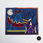 Swinging Ship Haunted Carnival Quilted Applique Wall Hanging | Halloween Home Decor