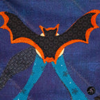 Swinging Ship Haunted Carnival Quilted Applique Wall Hanging | Halloween Home Decor