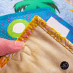 Crab Cay Beach Hut Quilted Wall Hanging | Applique Wall Hanging