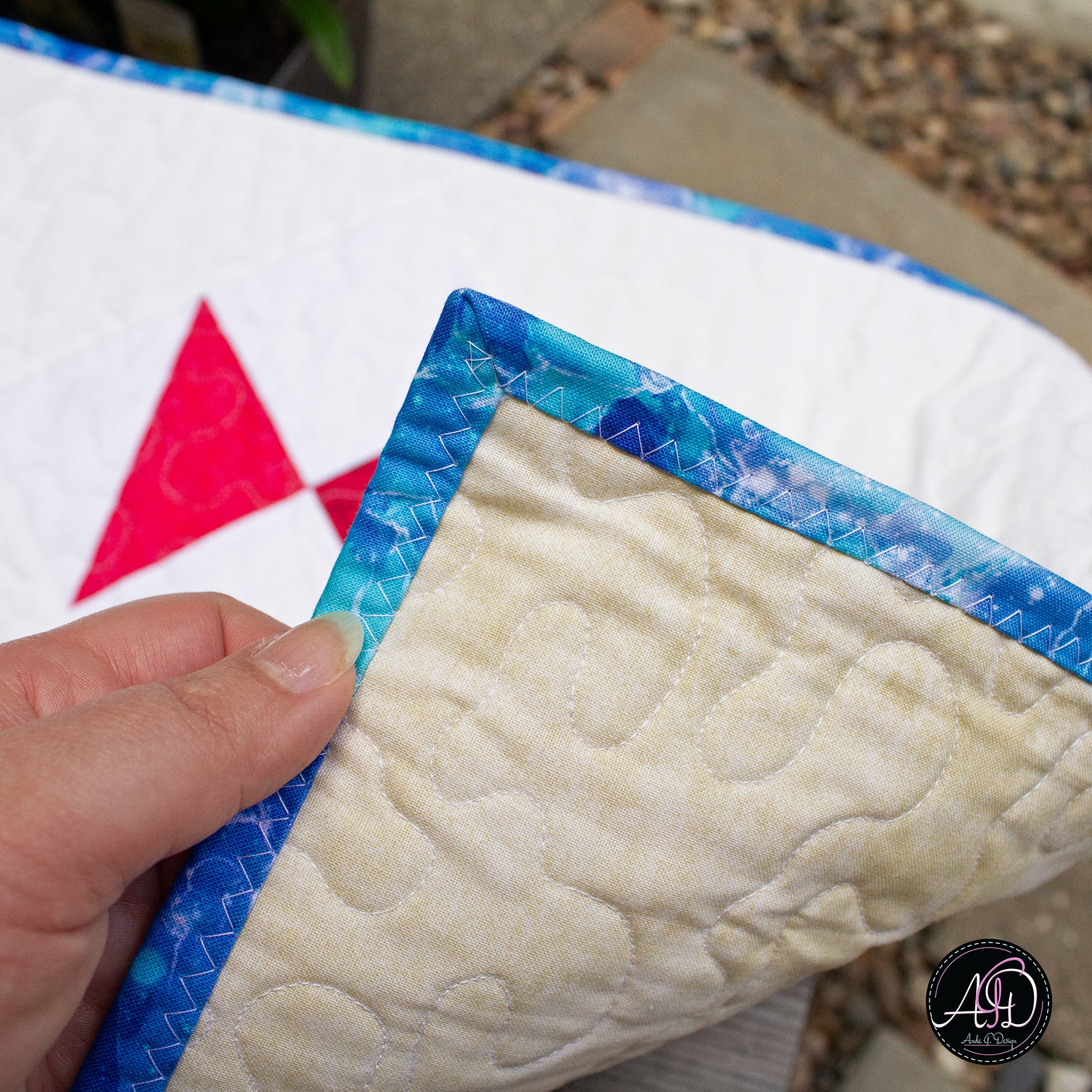 School of Fish Quilted Table Runner