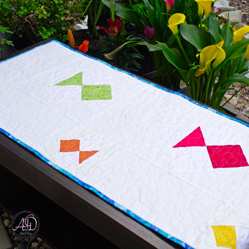 School of Fish Quilted Table Runner