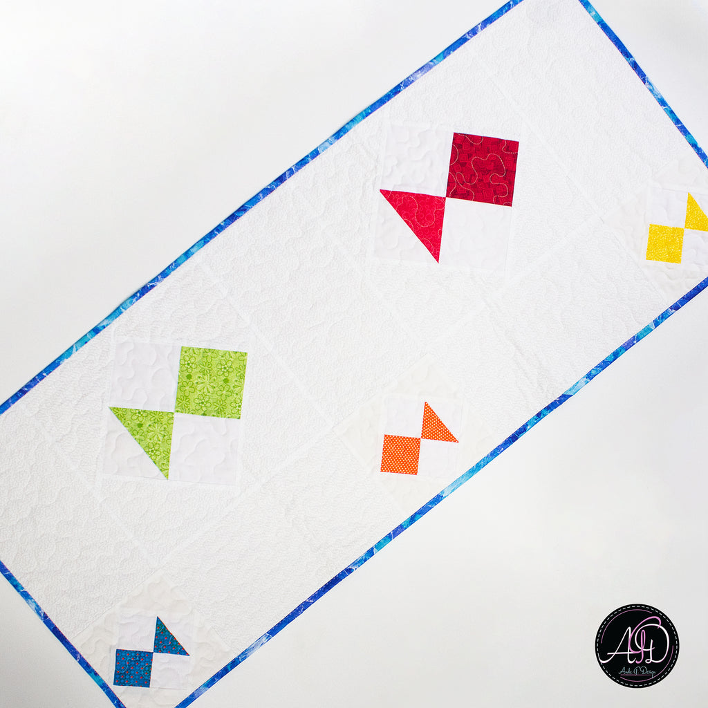 School of Fish Quilted Table Runner